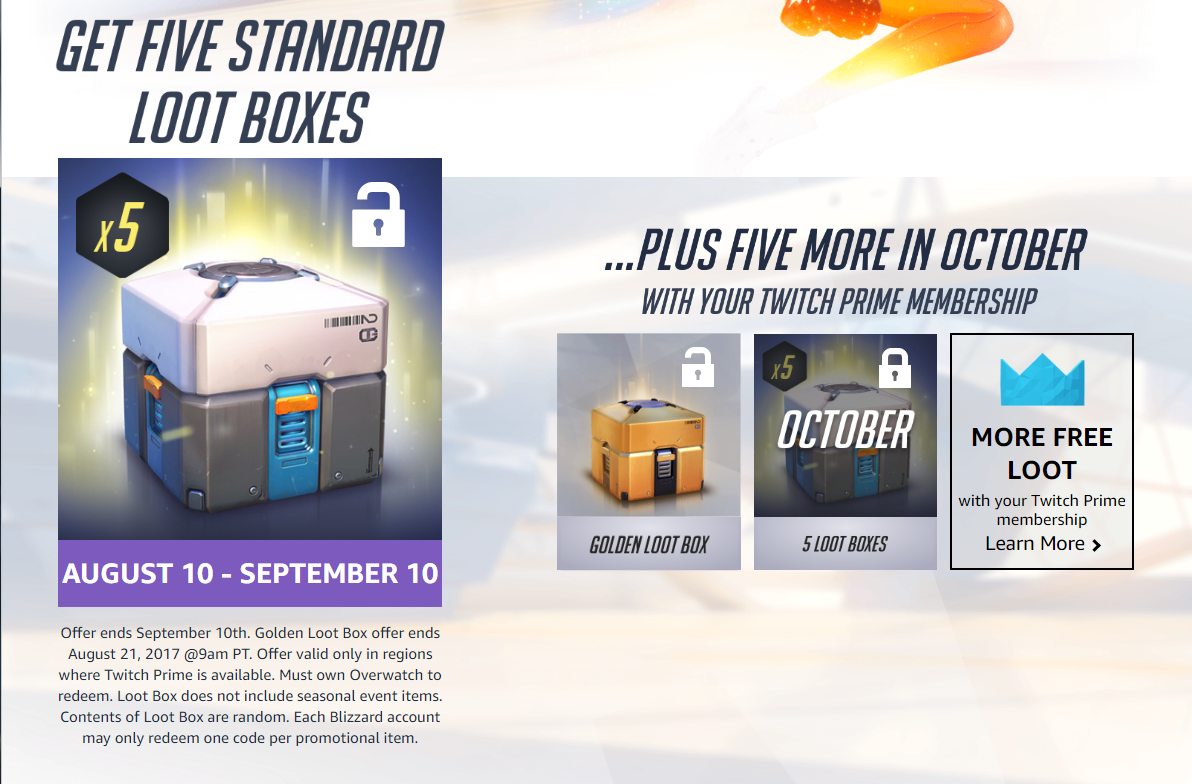 Selling Overwatch X5 Loot Box And Golden Box Codes Sell Trade